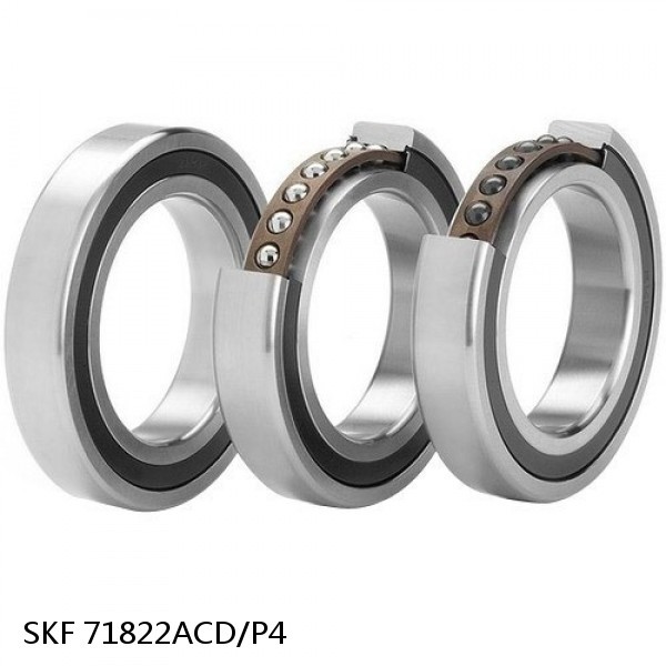 71822ACD/P4 SKF Super Precision,Super Precision Bearings,Super Precision Angular Contact,71800 Series,25 Degree Contact Angle